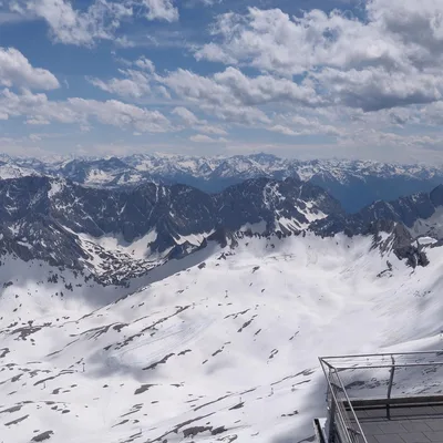 Vom Dach der Österreichischen Zugspitzbahn